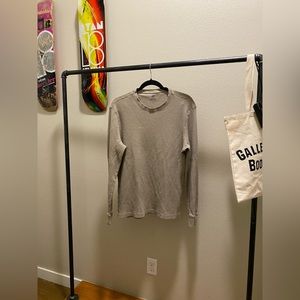 Thermal Waffle Knit Long Sleeve Shirt